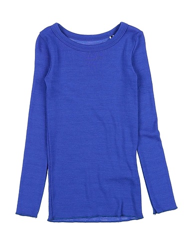 MOLO T-Shirt Blau 100% Merinowolle