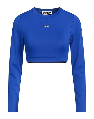 MSGM Crop top Blu china 91% Poliammide, 9% Elastan