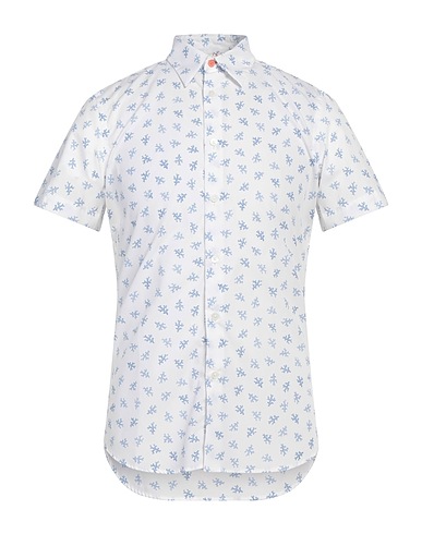 PS PAUL SMITH Patterned shirt White 100% Organic cotton
