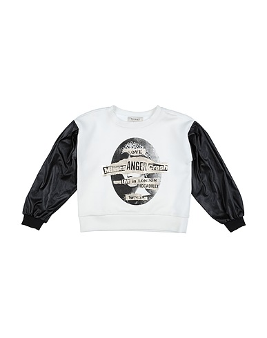 TWINSET Sweatshirt White 55% Polyester, 41% Viscose, 4% Elastane