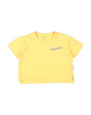 TINYCOTTONS T-shirt Giallo ocra 94% Cotone Pima, 6% Elastan
