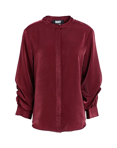 DKNY Solid colour shirts & blouses Garnet 100% Polyester