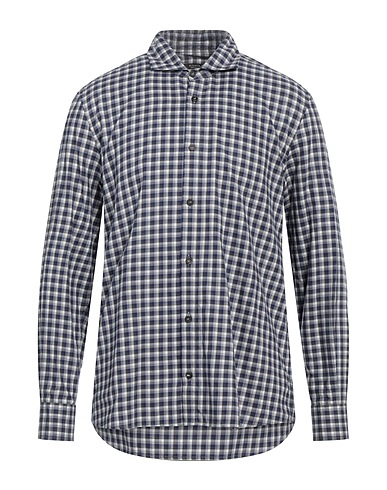 PESERICO Camicia a quadri Blu 100% Cotone