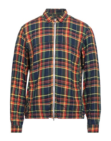 ALESSANDRO GHERARDI Chemise à carreaux Vert 87% Lin, 13% Viscose