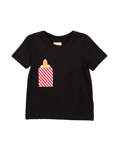 WAUW CAPOW T-shirt Black 95% Cotton, 5% Elastane