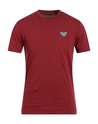 EMPORIO ARMANI T-shirt Mattone 100% Cotone