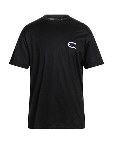 EMPORIO ARMANI T-shirt Black 70% Lyocell, 30% Cotton