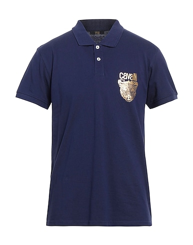 CAVALLI CLASS Polo shirt Blue 100% Cotton