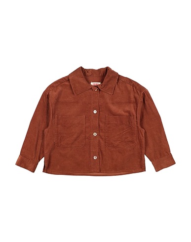 MAAN Solid color shirts & blouses Brown 100% Cotton