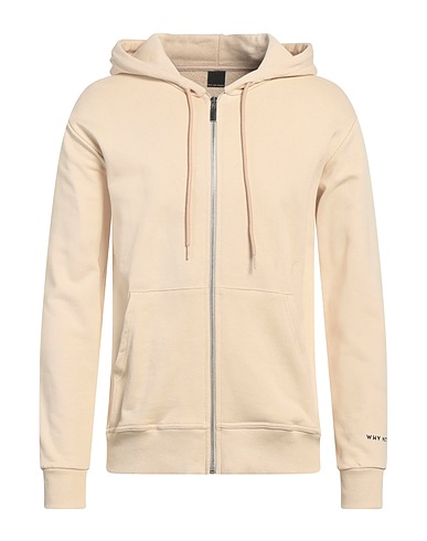 WHY NOT BRAND Hooded track jacket  Beige 100% Cotton