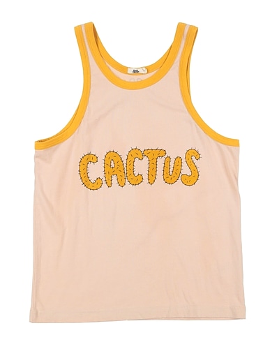 BANDY BUTTON Tシャツ ベージュ コットン 100%