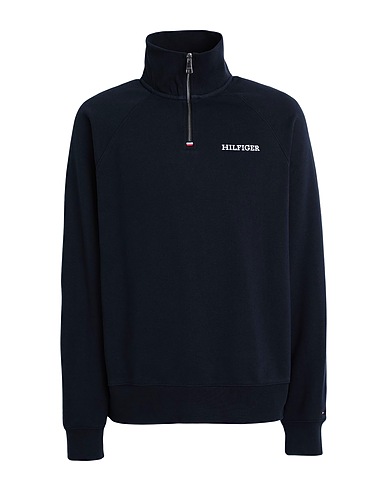 TOMMY HILFIGER Sweatshirt Navy blue 63% Cotton, 37% Polyester