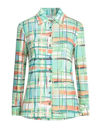 HOPPER Patterned shirts & blouses Light green 100% Viscose