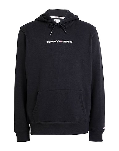 TOMMY JEANS スウェット ブラック コットン 60% / ポリエステル 40%