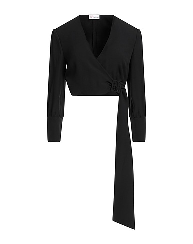 REDValentino Top Black 70% Acetate, 30% Viscose