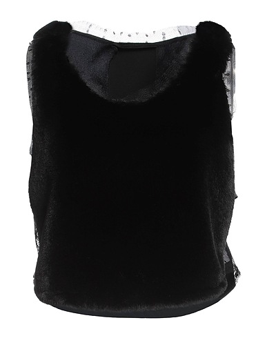 REDValentino Top Black 100% Polyester, Polyamide