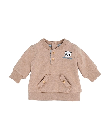 TUTTO PICCOLO Sweatshirt Camel 95% Cotton, 5% Elastane