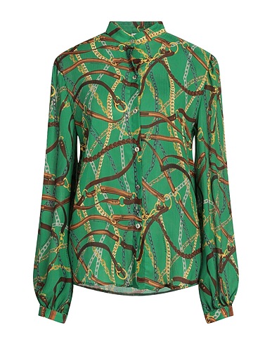 BALLANTYNE Patterned shirts & blouses Green 100% Silk