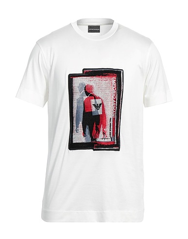 EMPORIO ARMANI T-shirt White 70% Lyocell, 30% Cotton