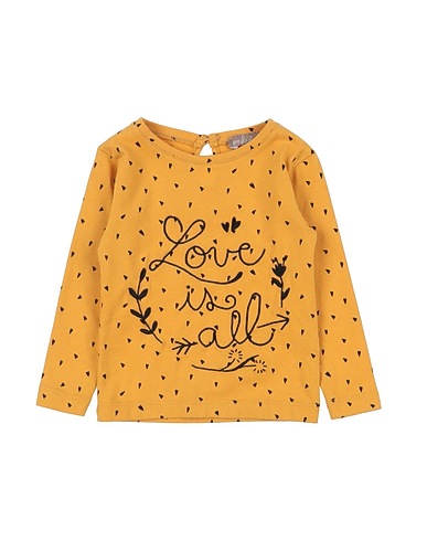 ÉMILE ET IDA T-shirt GIALLO OCRA 100% Cotton