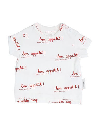 TINYCOTTONS T-shirt Avorio 90% Cotone, 10% Elastan