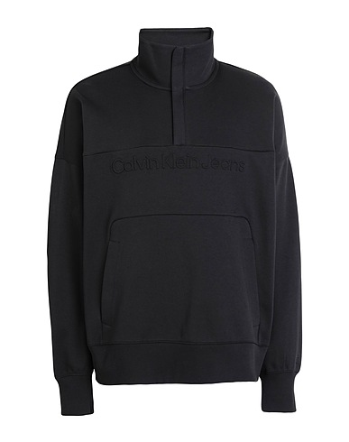 CALVIN KLEIN JEANS Sweatshirt Black 64% Cotton, 36% Polyester