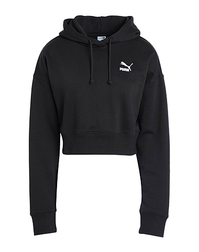 PUMA | Black Women‘s Hooded Sweatshirt | YOOX