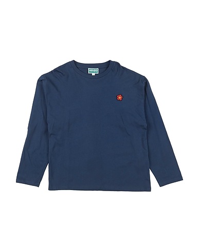 KENZO KIDS T-shirt Navy blue 100% Cotton, Organic cotton