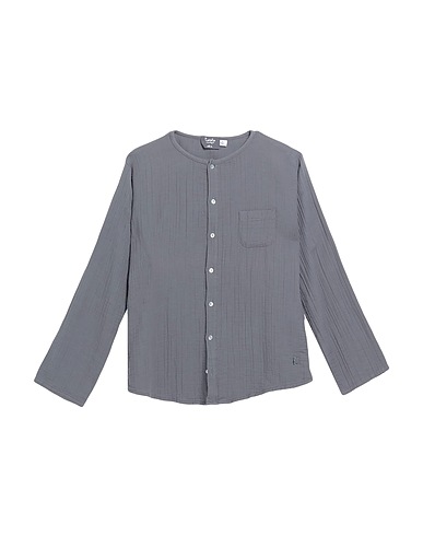 TOCOTO VINTAGE Solid colour shirt Grey 100% Cotton