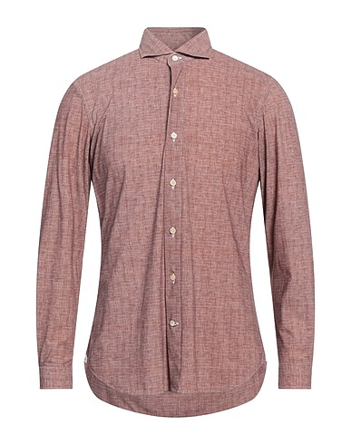 ALESSANDRO GHERARDI Solid colour shirt Khaki 74% Polyamide, 26% Elastane