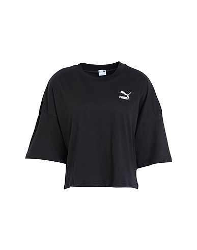 PUMA Basic T-Shirt CLASSICS Oversized Tee
 Black 100% Cotton
