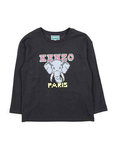 KENZO KIDS T-shirt Black 100% Cotton, Organic cotton