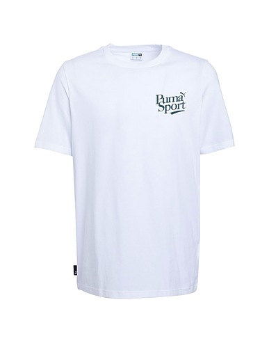 PUMA T-shirt GRAPHICS PUMA LEGACY Tee
 White 100% Cotton