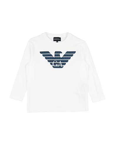 EMPORIO ARMANI T-shirt Bianco 100% Cotone, Poliestere