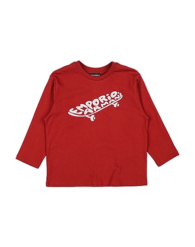 EMPORIO ARMANI T-shirt Marrone 100% Cotone