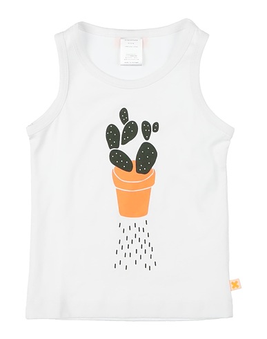 TOCOTO VINTAGE Top Bianco 100% Cotone Pima