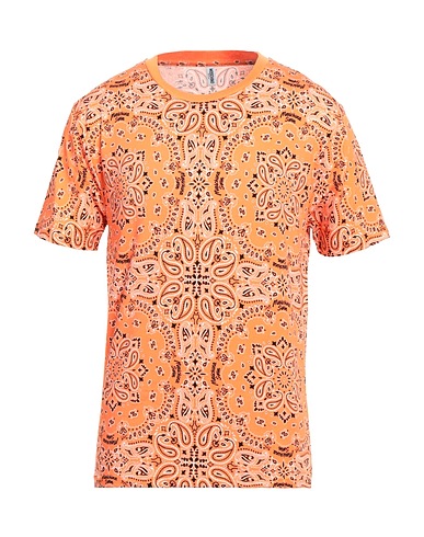 MOSCHINO T-shirt Orange 95% Cotton, 5% Elastane