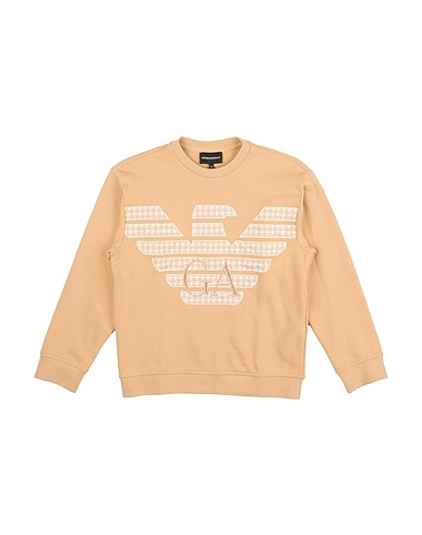 EMPORIO ARMANI Sweatshirt Sand 100% Cotton, Polyester, Elastane