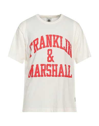 FRANKLIN & MARSHALL T-shirt Avorio 100% Cotone