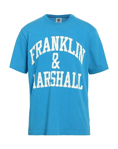 FRANKLIN & MARSHALL T-shirt AZZURRO 100% Cotone