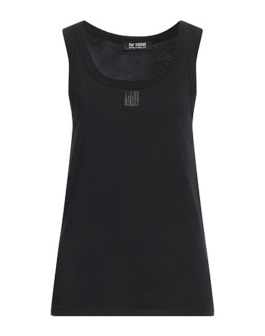RAF SIMONS Canotta Nero 100% Cotone
