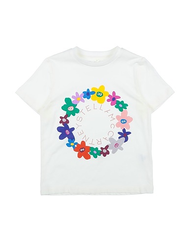 STELLA McCARTNEY KIDS T-shirt Ivory 100% Cotton, Elastane