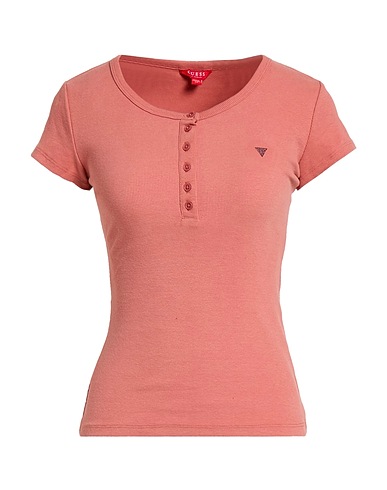 GUESS T-shirt Antique rose 97% Cotton, 3% Elastane