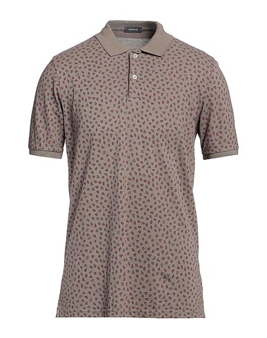 ROSSOPURO Polo shirt Taupe 100% Cotton