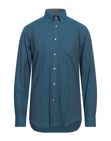 PAUL & SHARK Einfarbiges Hemd Aquamarin 100% Baumwolle