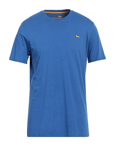 HARMONT & BLAINE Basic T-shirt Blue 100% Cotton