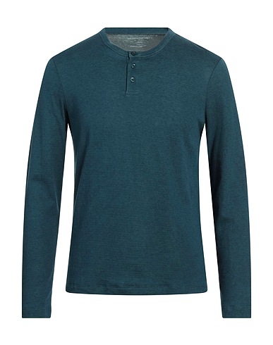 MAJESTIC FILATURES T-shirt Deep teal 70% Cotton, 30% Cashmere