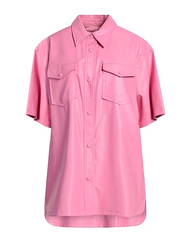 STAND STUDIO Solid colour shirts & blouses Pink 50% Polyurethane, 40% Viscose, 10% Polyester, Cotton