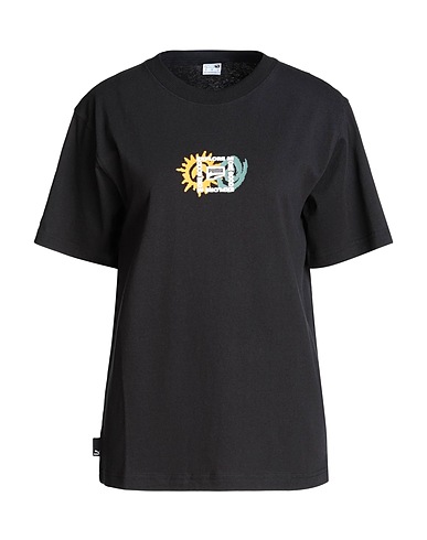 PUMA T-shirt DOWNTOWN Relaxed Graphic Tee
 Black 100% Cotton