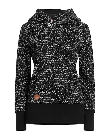 RAGWEAR Hooded track jacket  Black 70% Cotton, 30% Polyester